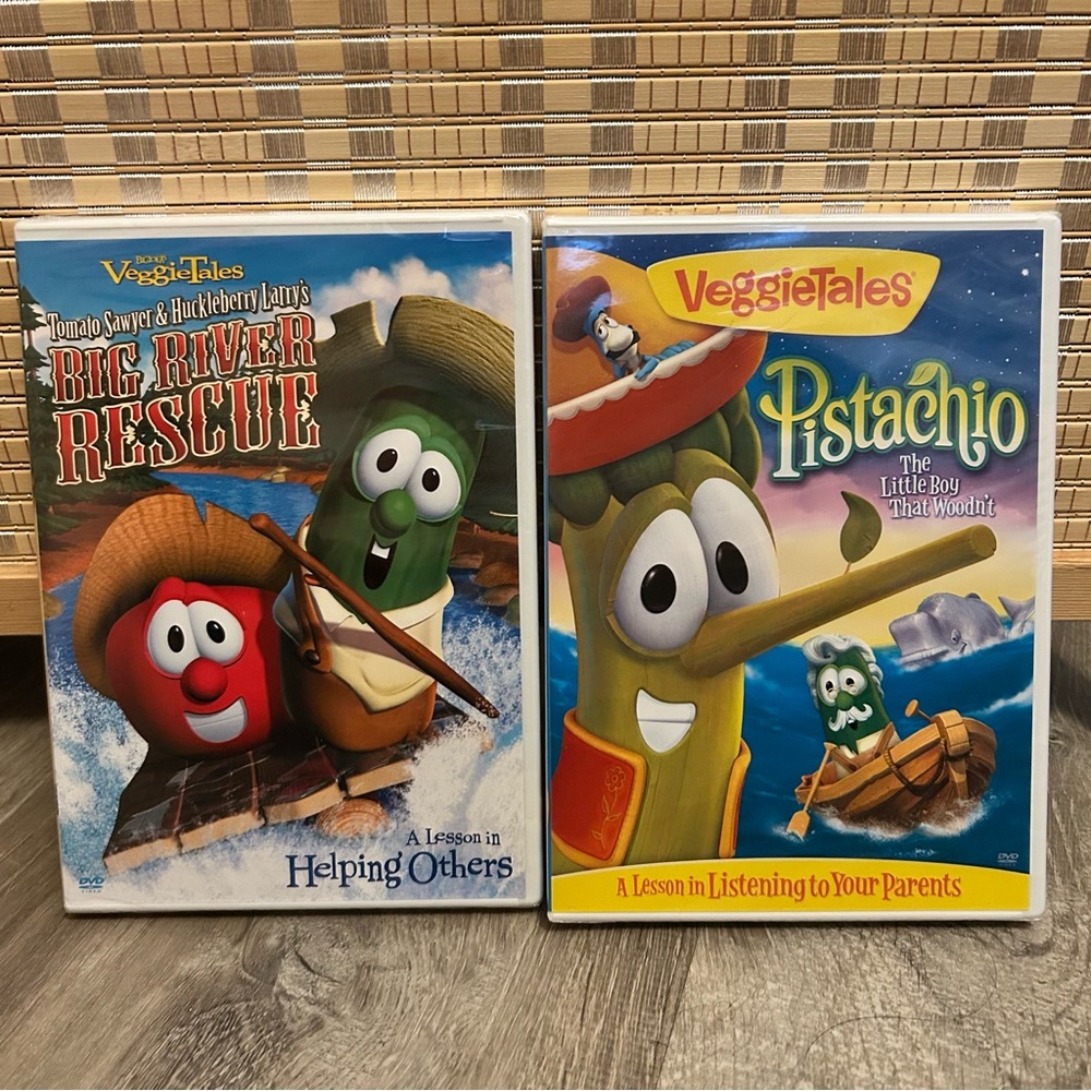 New Sealed Veggie Tales DVD’s lot of 2